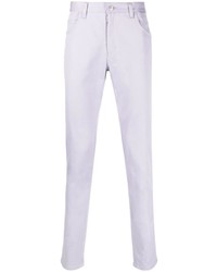 Светло-фиолетовые брюки чинос от Maison Margiela