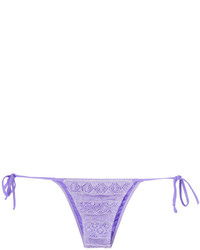 Светло-фиолетовые вязаные трусики бикини от Cecilia Prado