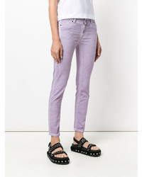 Светло-фиолетовые джинсы скинни от Twin-Set
