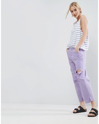 Женские светло-фиолетовые джинсы от Asos