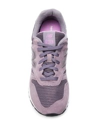 Женские светло-фиолетовые замшевые низкие кеды от New Balance