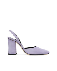 Светло-фиолетовые замшевые туфли от Dorateymur