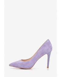 Светло-фиолетовые замшевые туфли от El Tempo