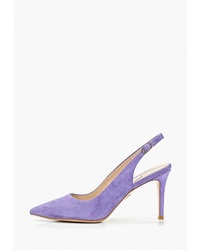 Светло-фиолетовые замшевые туфли от Elche