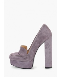 Светло-фиолетовые замшевые туфли от Evigi