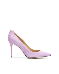 Светло-фиолетовые замшевые туфли от Sergio Rossi