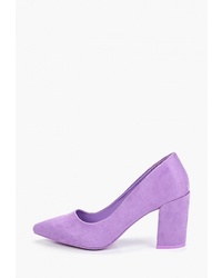 Светло-фиолетовые замшевые туфли от Sweet Shoes