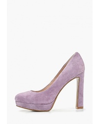 Светло-фиолетовые замшевые туфли от Valley