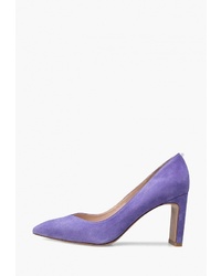 Светло-фиолетовые замшевые туфли