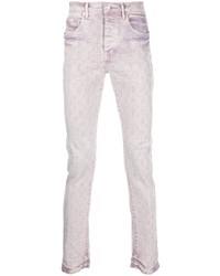 Светло-фиолетовые зауженные джинсы