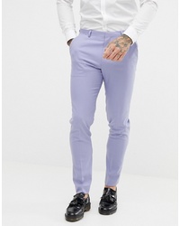 Мужские светло-фиолетовые классические брюки от ASOS DESIGN