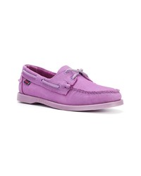 Светло-фиолетовые кожаные топсайдеры от Sebago