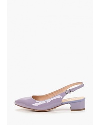 Светло-фиолетовые кожаные туфли от Elche