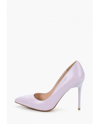 Светло-фиолетовые кожаные туфли от La Grandezza