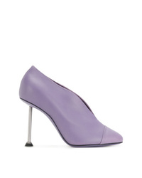 Светло-фиолетовые кожаные туфли от Victoria Beckham