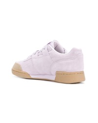 Мужские светло-фиолетовые низкие кеды от Reebok