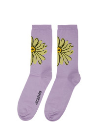 Мужские светло-фиолетовые носки с принтом от Jacquemus