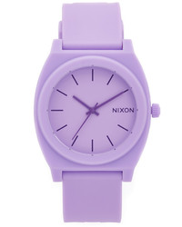 Светло-фиолетовые резиновые часы