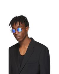 Мужские светло-фиолетовые солнцезащитные очки от Versace