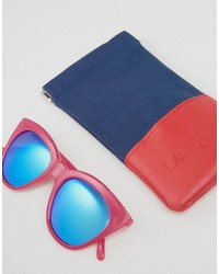 Женские светло-фиолетовые солнцезащитные очки от Le Specs