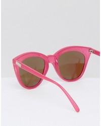 Женские светло-фиолетовые солнцезащитные очки от Le Specs