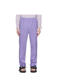 Светло-фиолетовые шерстяные брюки чинос от Tibi