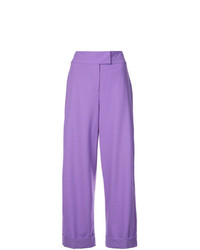 Светло-фиолетовые широкие брюки от Dvf Diane Von Furstenberg