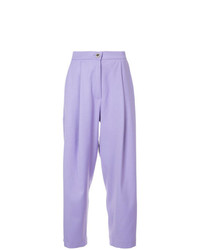 Светло-фиолетовые широкие брюки от Natasha Zinko