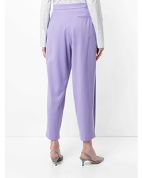 Светло-фиолетовые широкие брюки от Natasha Zinko