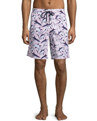 Светло-фиолетовые шорты для плавания