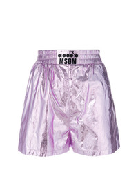 Женские светло-фиолетовые шорты от MSGM
