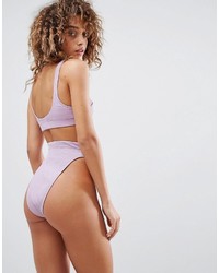 Светло-фиолетовый бикини-топ от Asos