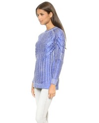 Женский светло-фиолетовый вязаный свитер от Eleven Paris