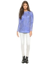 Женский светло-фиолетовый вязаный свитер от Eleven Paris