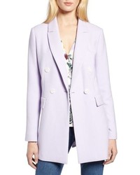 Светло-фиолетовый двубортный пиджак