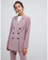 Женский светло-фиолетовый двубортный пиджак от Vila