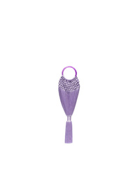 Светло-фиолетовый клатч из плотной ткани от Cult Gaia