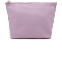 Светло-фиолетовый кожаный клатч от Baggu