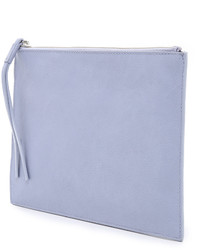 Светло-фиолетовый кожаный клатч от Kara