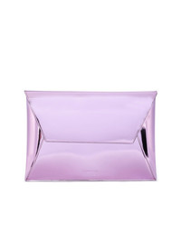 Светло-фиолетовый кожаный клатч от MM6 MAISON MARGIELA