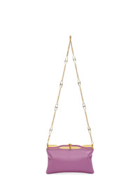 Светло-фиолетовый кожаный клатч от Gucci