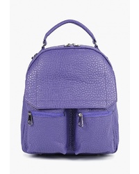 Женский светло-фиолетовый кожаный рюкзак
