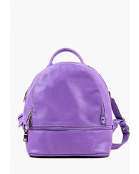 Женский светло-фиолетовый кожаный рюкзак