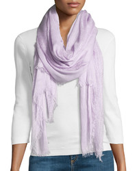 Светло-фиолетовый легкий шарф
