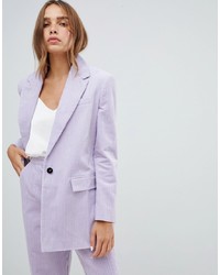 Женский светло-фиолетовый пиджак от ASOS DESIGN