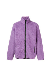 Мужской светло-фиолетовый свитер на молнии от Stussy