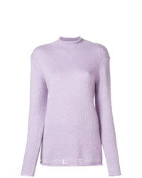 Женский светло-фиолетовый свитер с круглым вырезом от Aalto