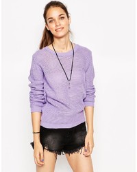Женский светло-фиолетовый свитер с круглым вырезом от Daisy Street