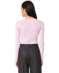 Женский светло-фиолетовый свитер с круглым вырезом от Demy Lee