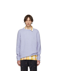 Мужской светло-фиолетовый свитер с круглым вырезом от Tibi